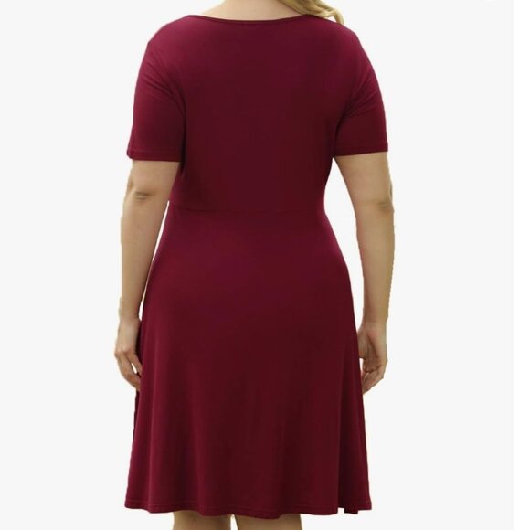 VOIANLIMO Women’s Summer Short Sleeve Button Down Causal Dress Size 3x NWT - Picture 2 of 7